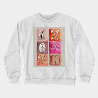 Meditative Plant Doodles Crewneck Sweatshirt